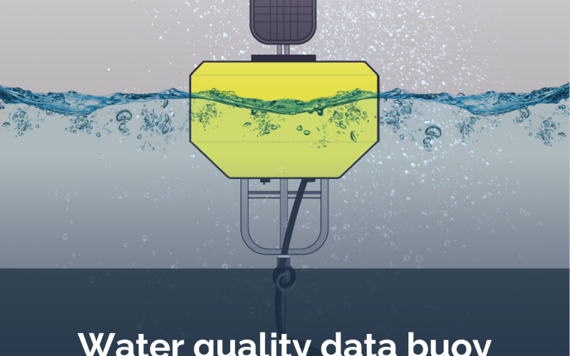 Real-time water quality data buoy